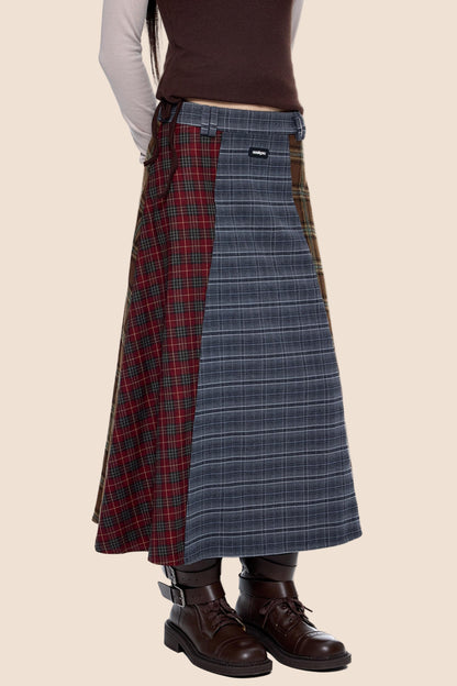 Autumn Drape Midi Skirt