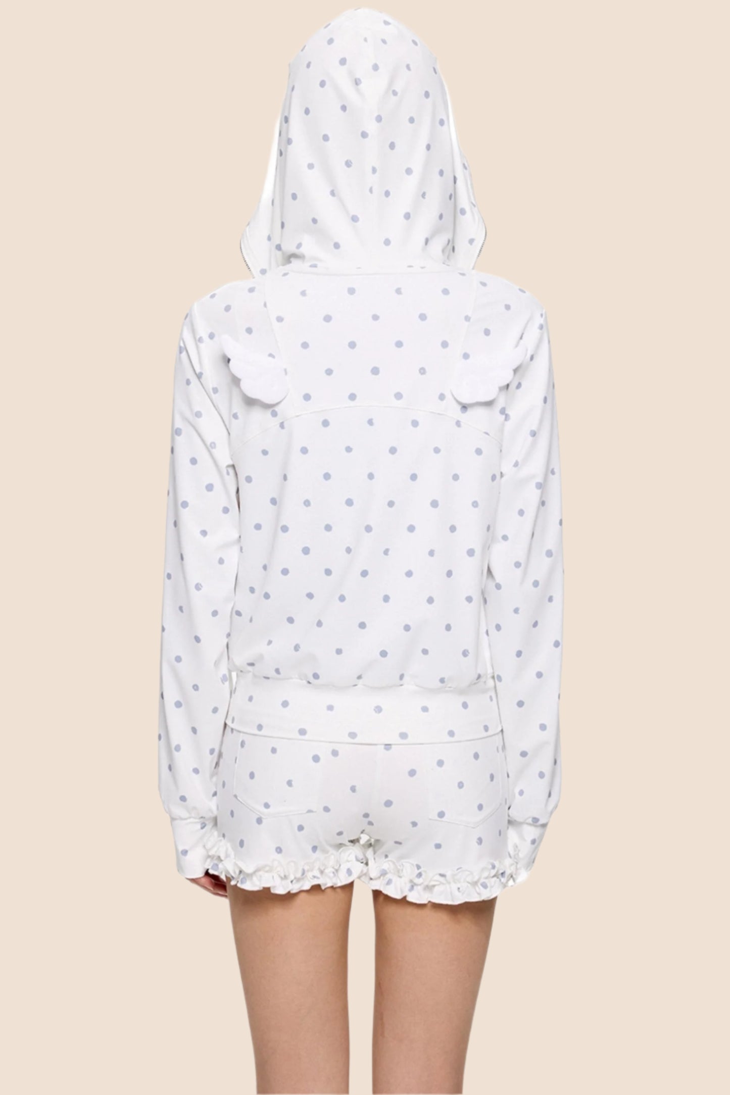 Summer Polka Dot Hoodie Set-Up