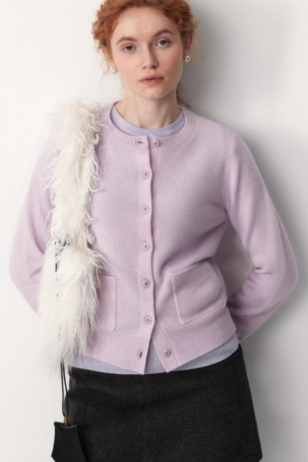 Merino Wool Ribbed Cardigan