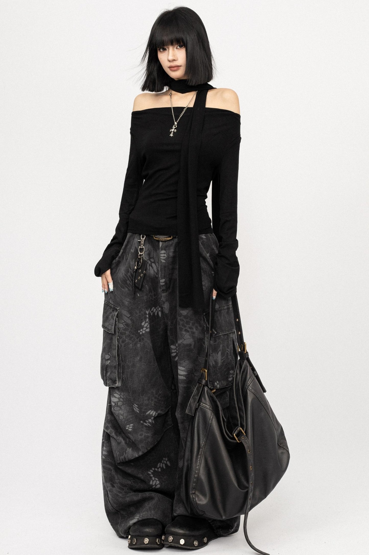 Autumn Slim Black Top