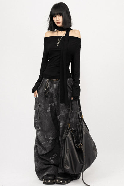 Autumn Slim Black Top