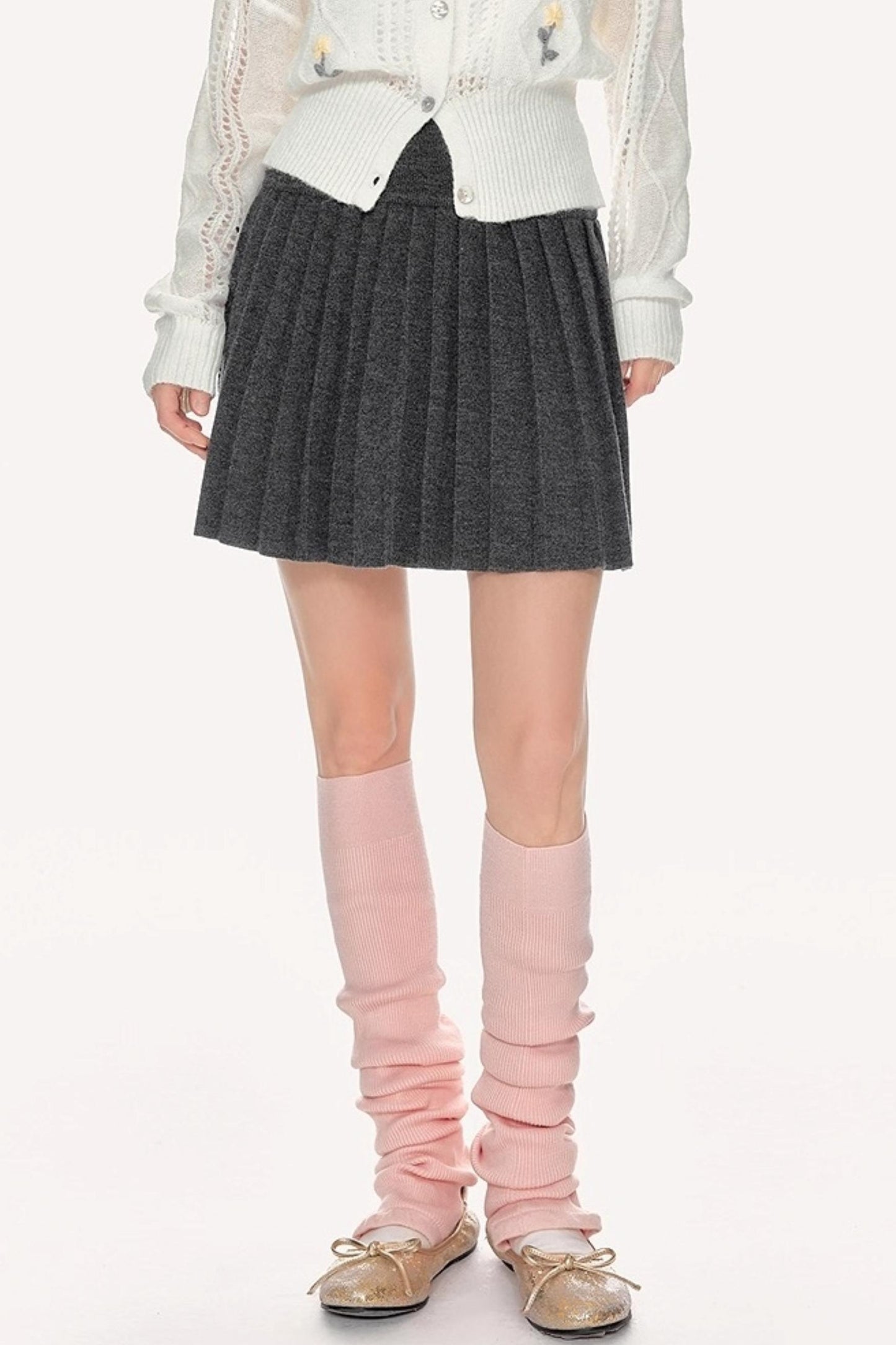 Fall Knitted Skirt Top Set-Up