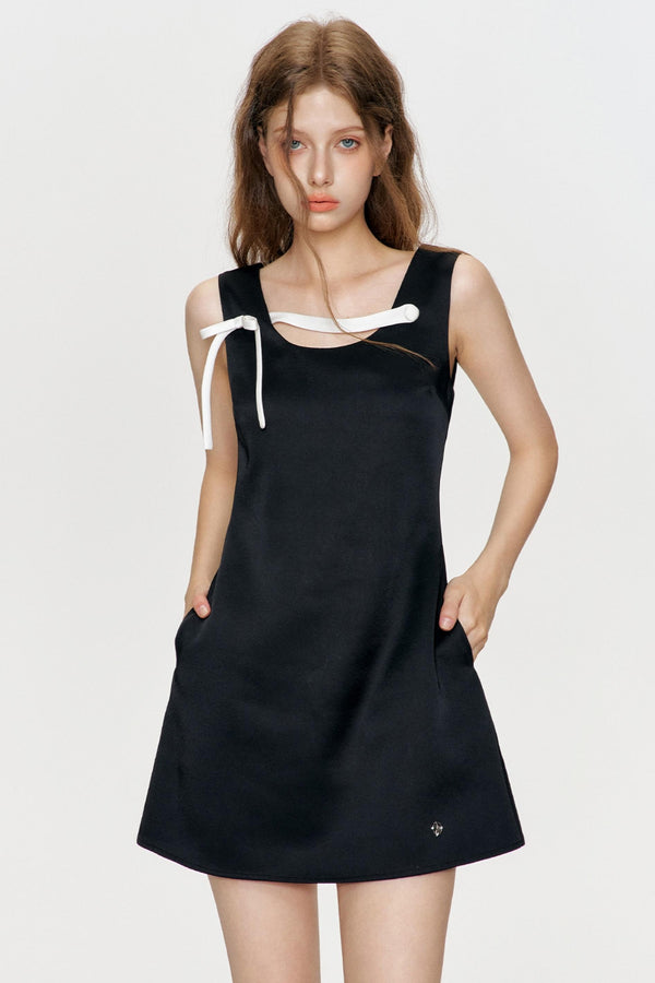 Lunar Elegance Swing Dress