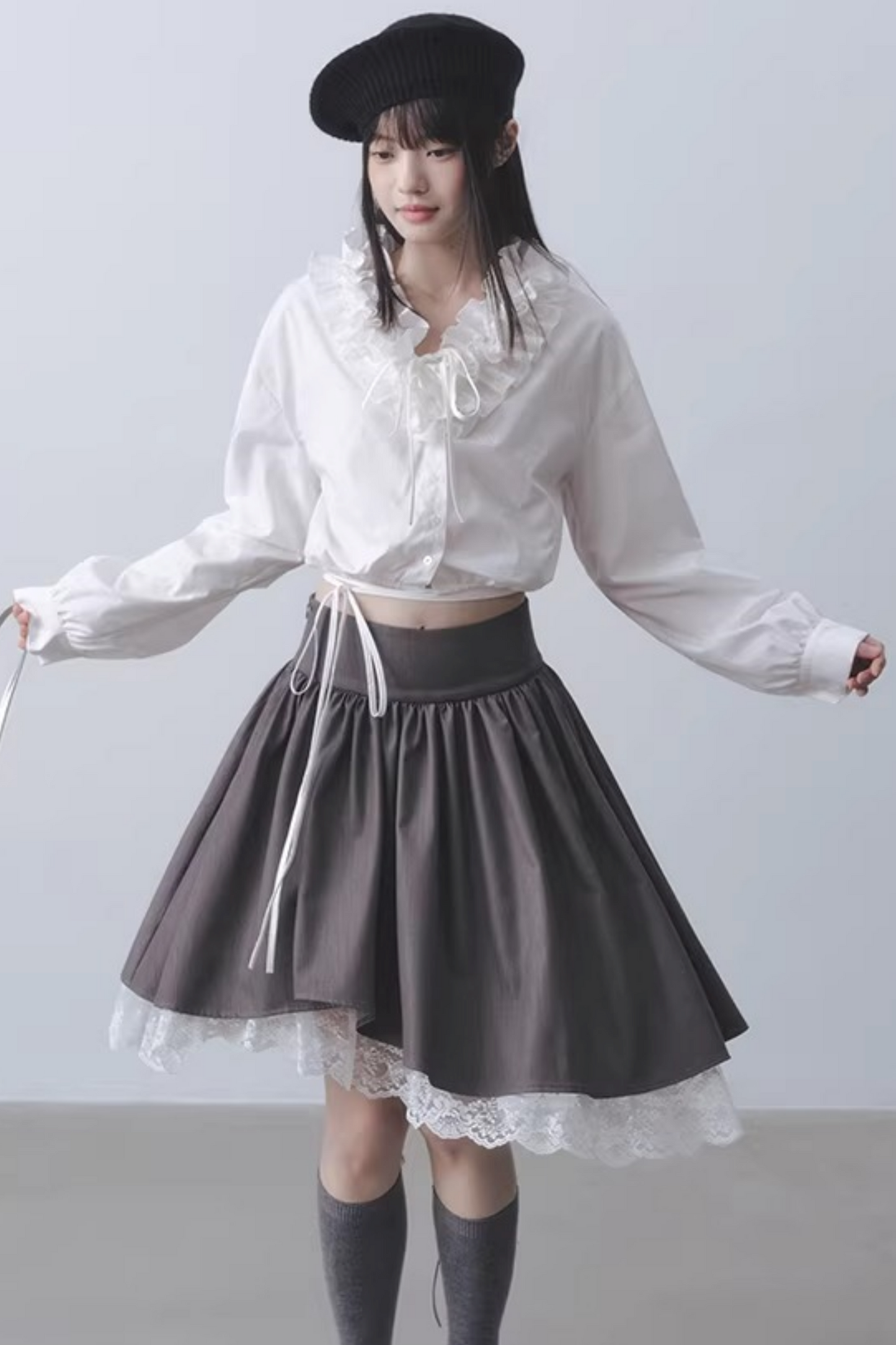 Ruffled Collar Blouse