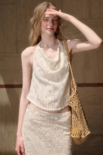 Celestial Slouchy Suit With Knit Skirt Set-Up