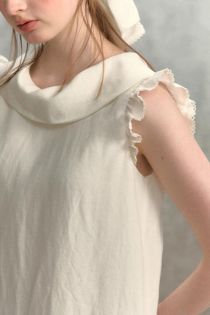 Fly Sleeves Lace Dress