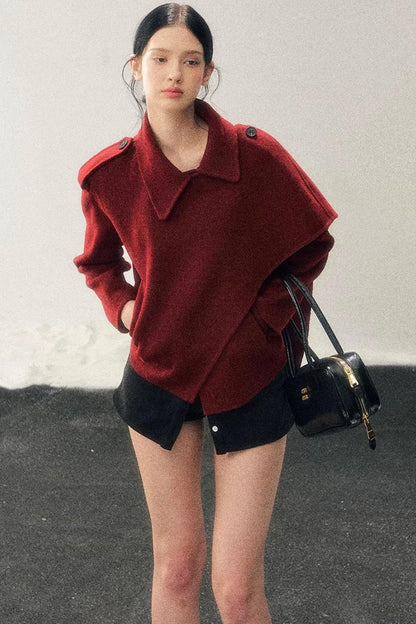 Eye-Catching Woolen Winter Coat