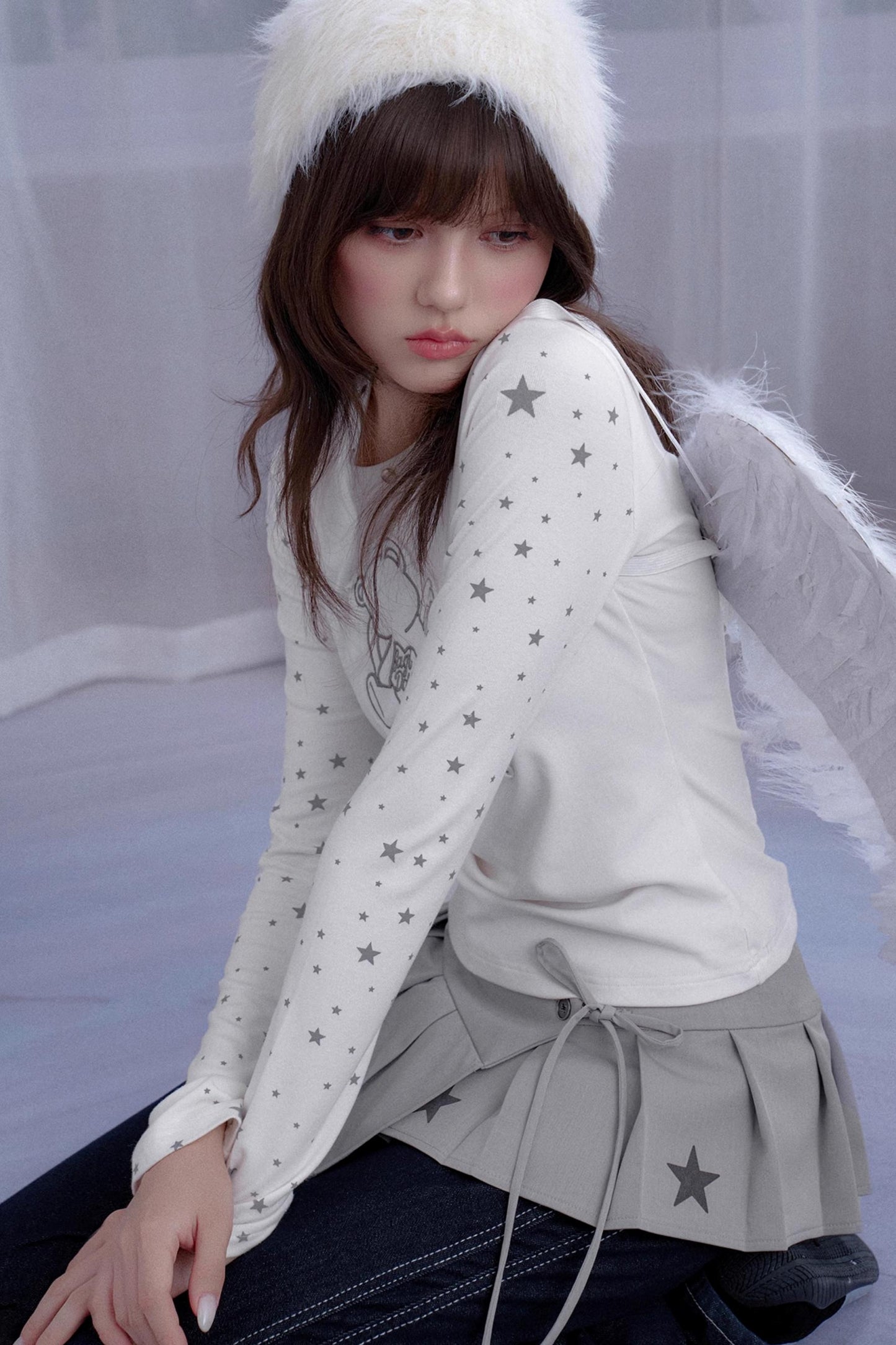 Dream Core Lace-Up Skirt