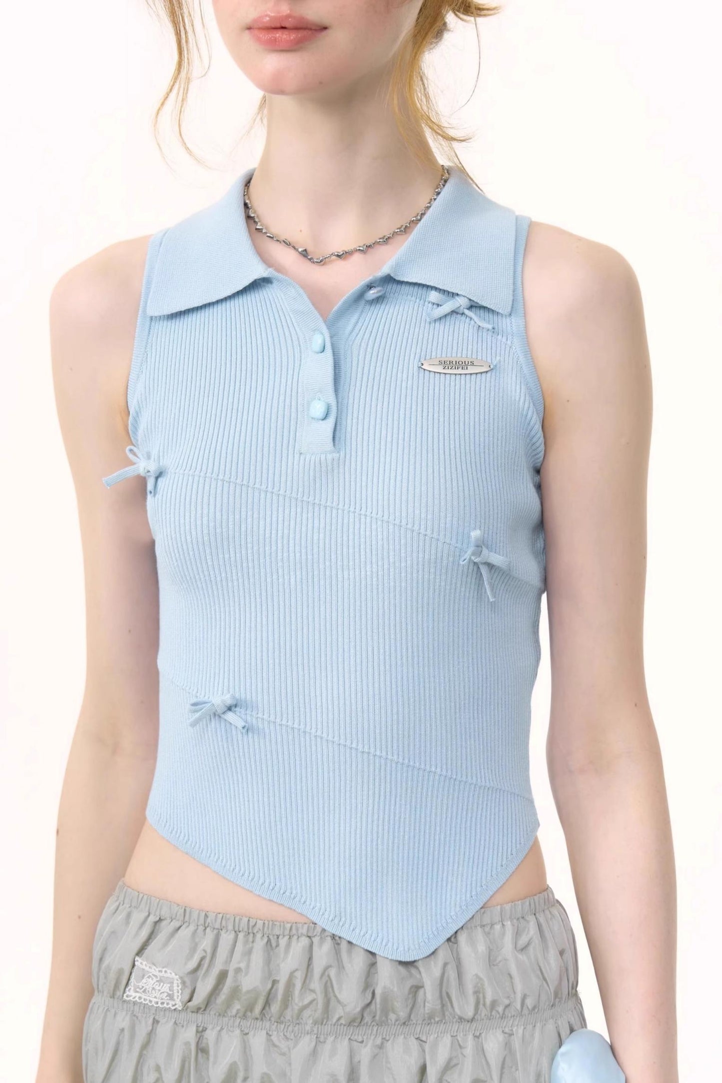 Chic Asymmetrical Polo Tank