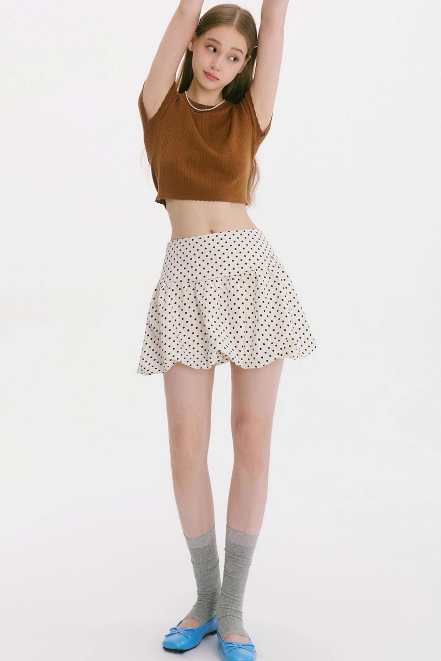Night Lily Polka Dot Skirt