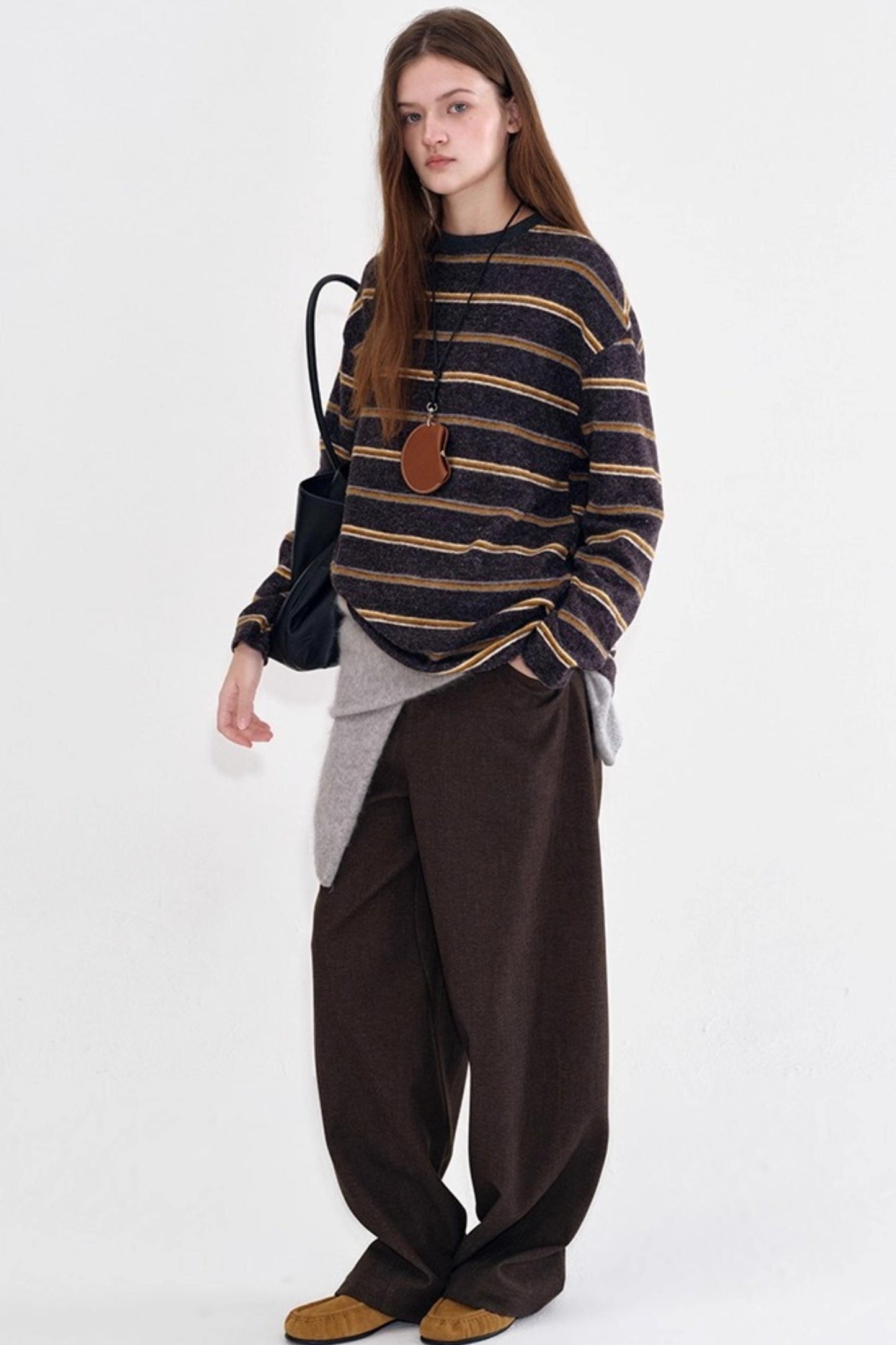 Retro Velvet-Feel Winter Sweater