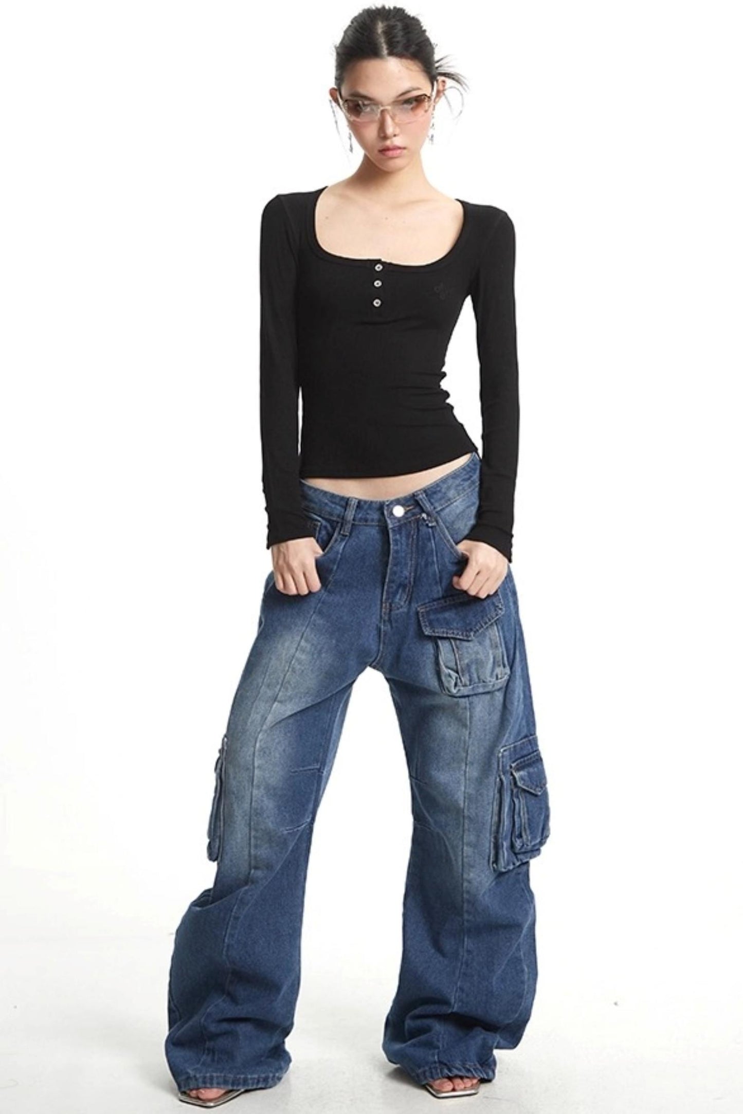 Stretch U-Neck Shirt