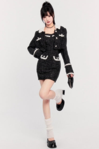 Waist Slimming Sundress Jacket Two-Piece Set-Up