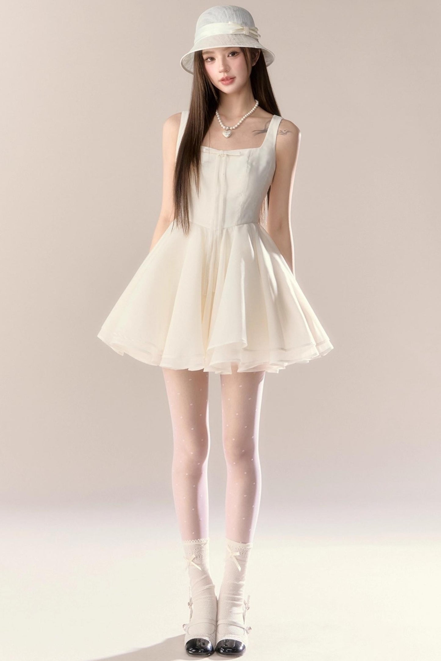 Blue Puff Dress Set-Up