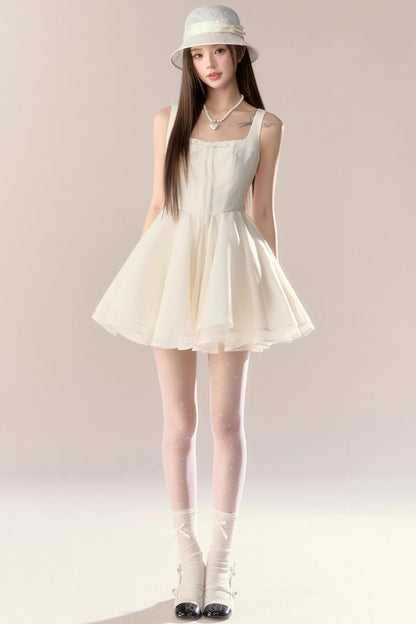 Blue Puff Dress Set-Up