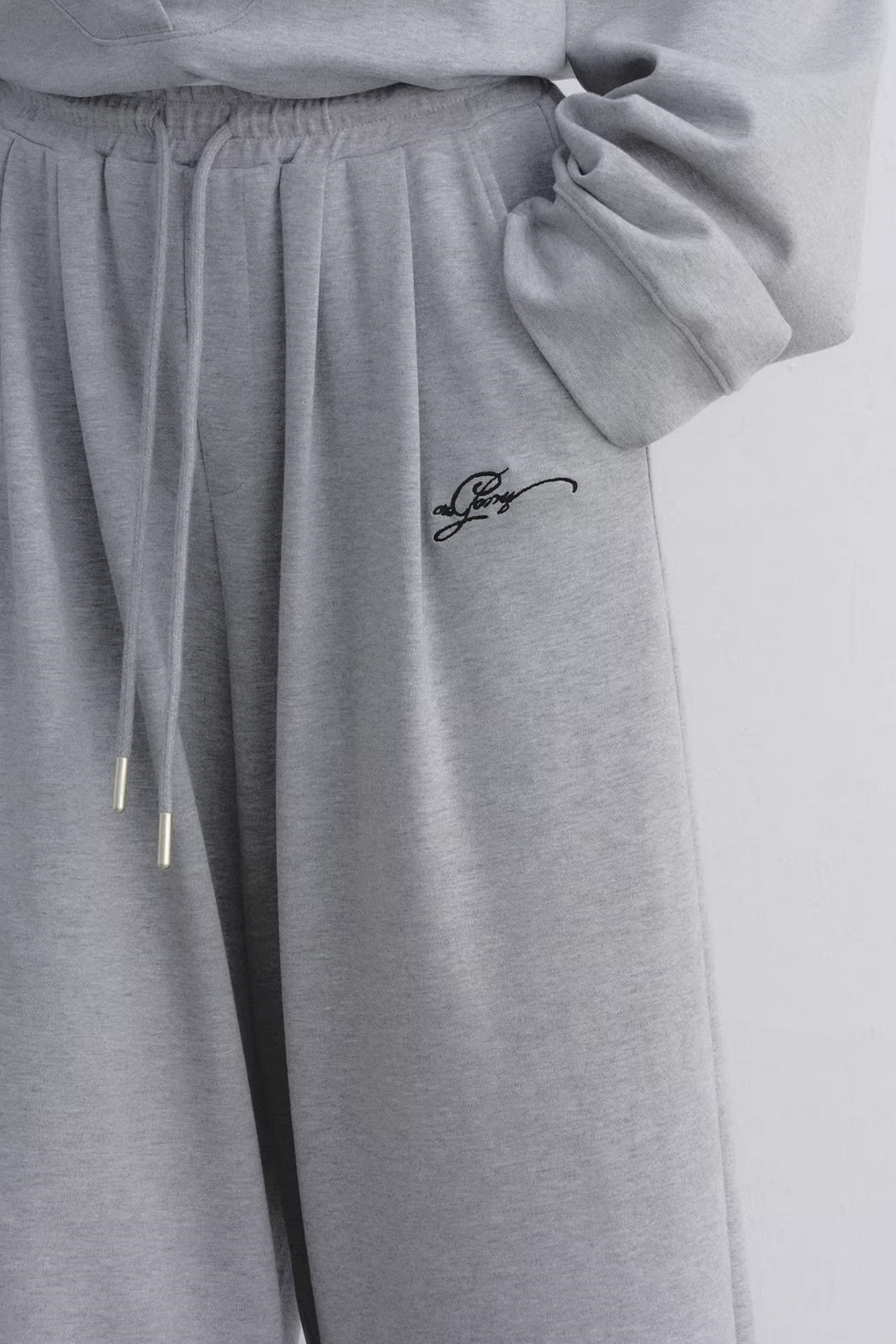 Polka Dot Hooded Vest Sweatshirt Set-Up