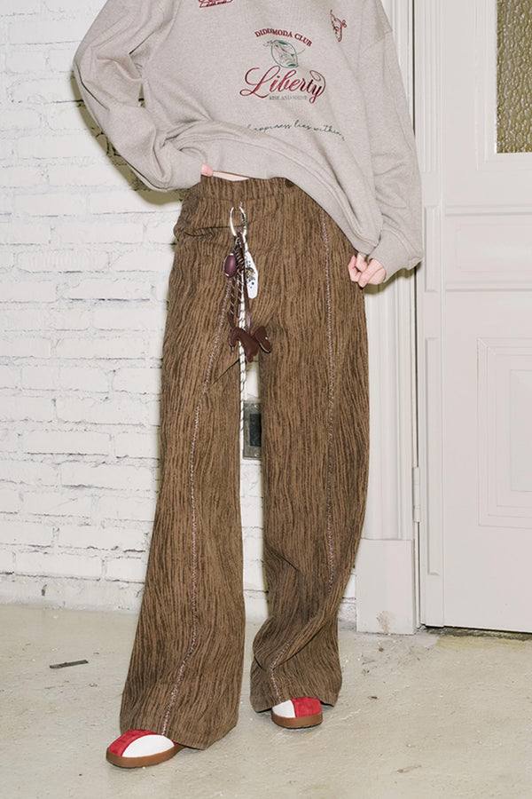 헤비 카고 스타일 스트레이트 팬츠 