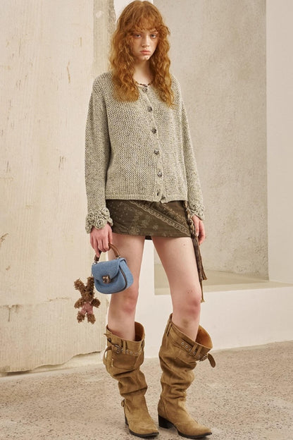 Vintage Crocheted Cardigan