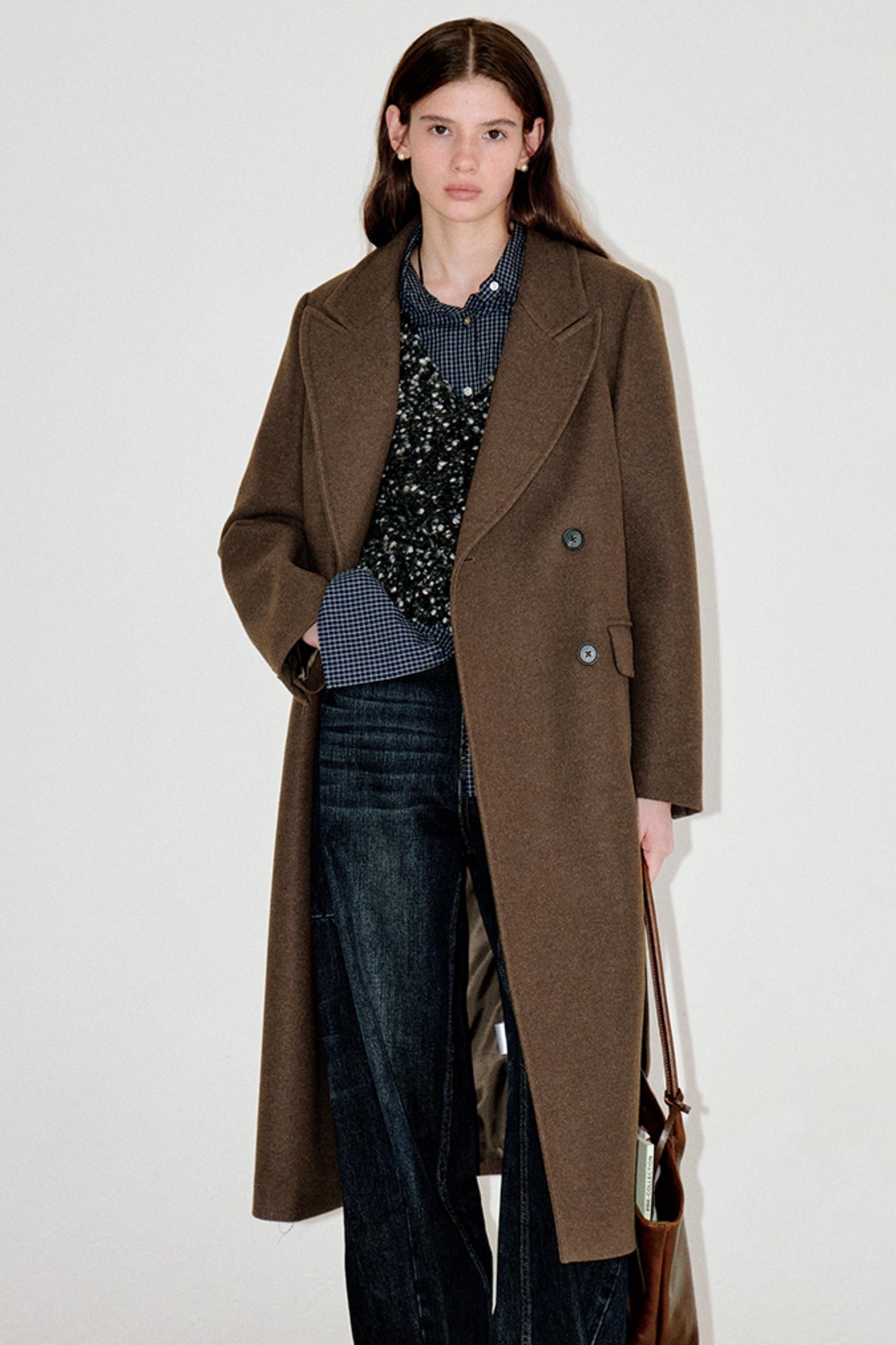 Floral Wool Tweed Coat
