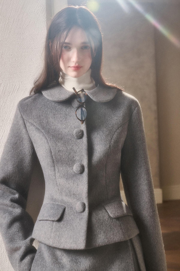 The Galaxy Wool Jacket & Skirt Set-Up