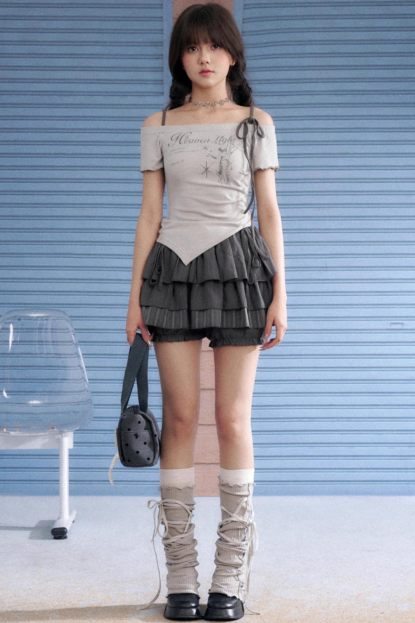 Angel Asymmetrical Summer Top