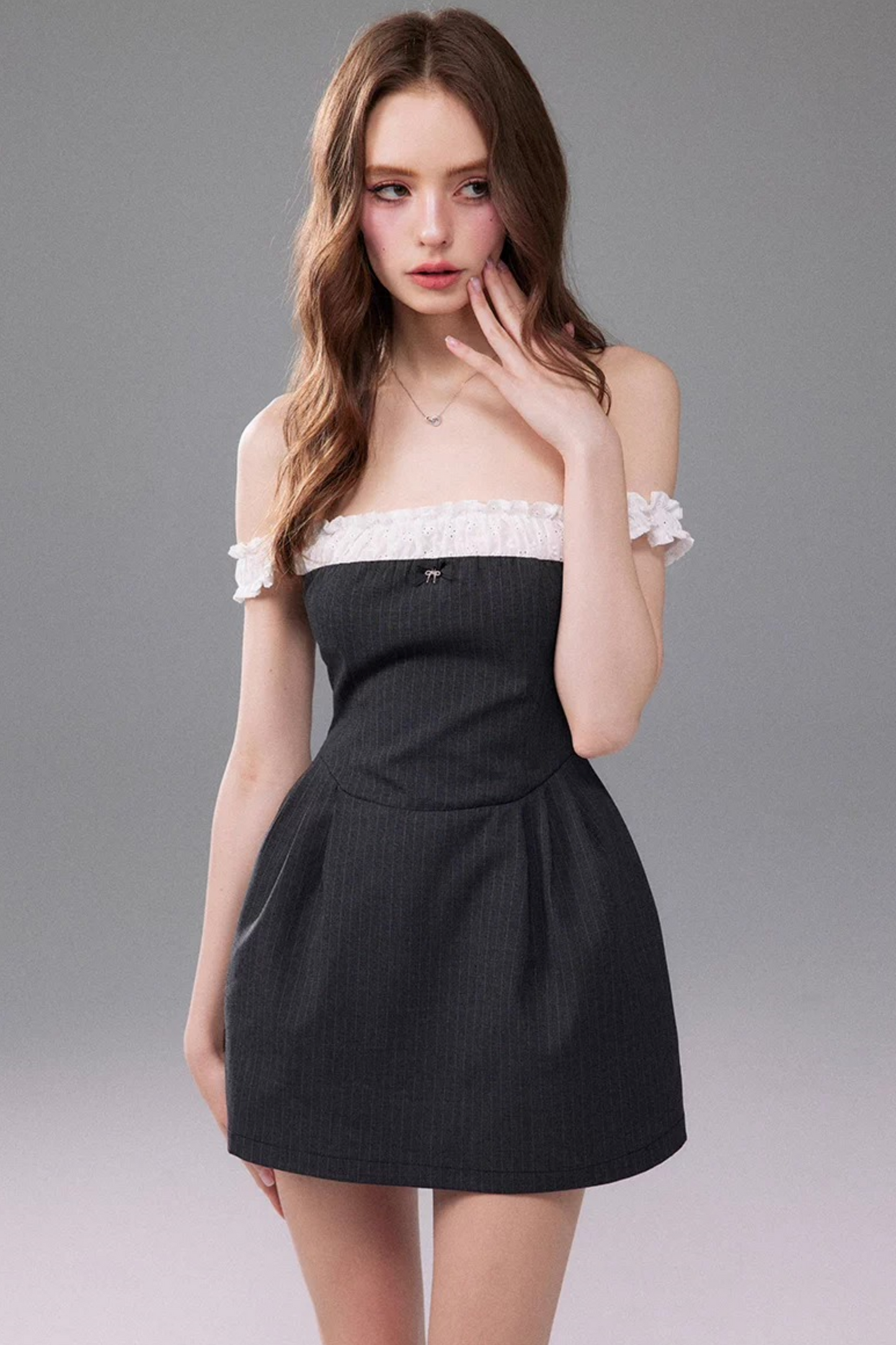 One-Shoulder Puff Dress