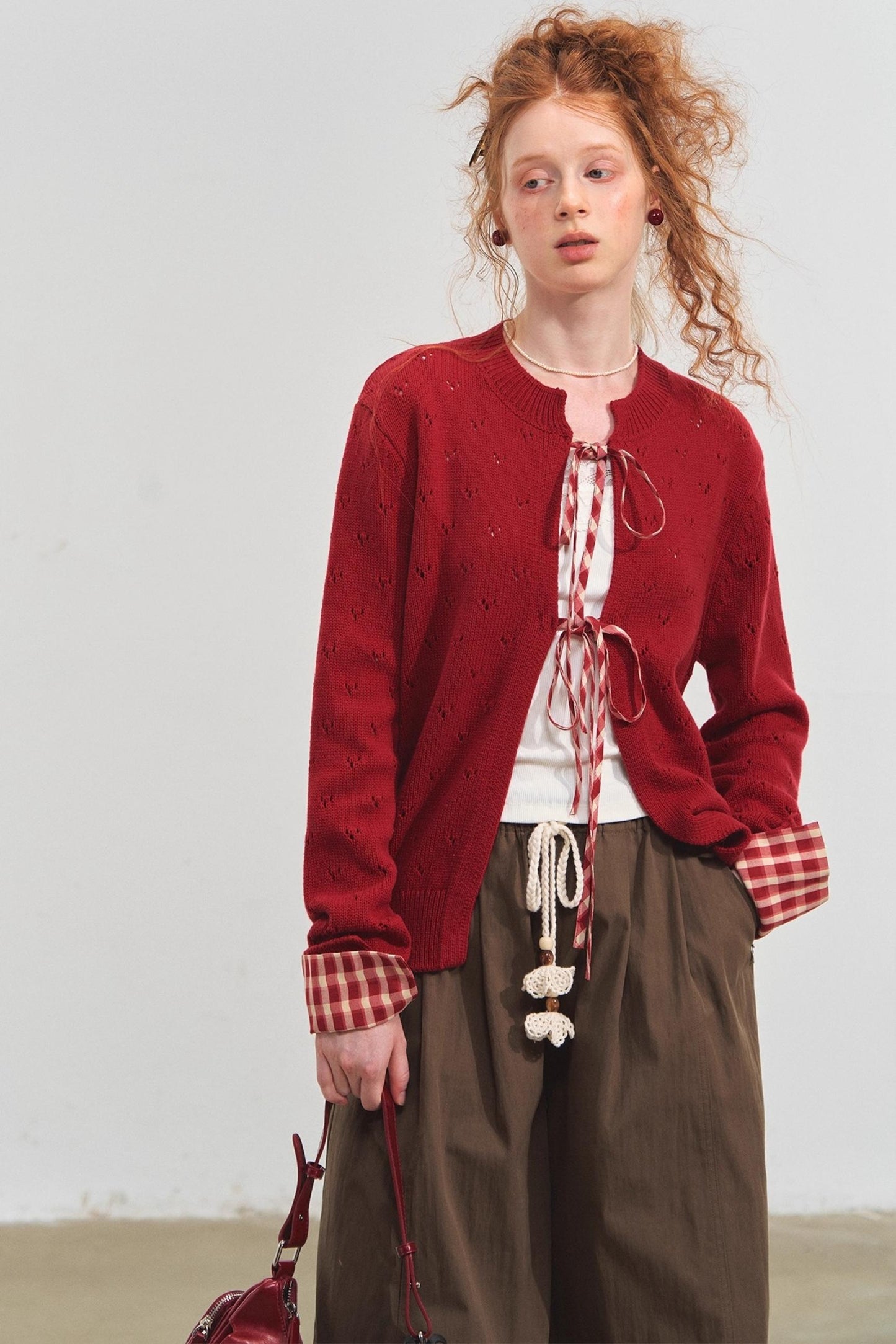 Wide-Leg Scimitar Pants