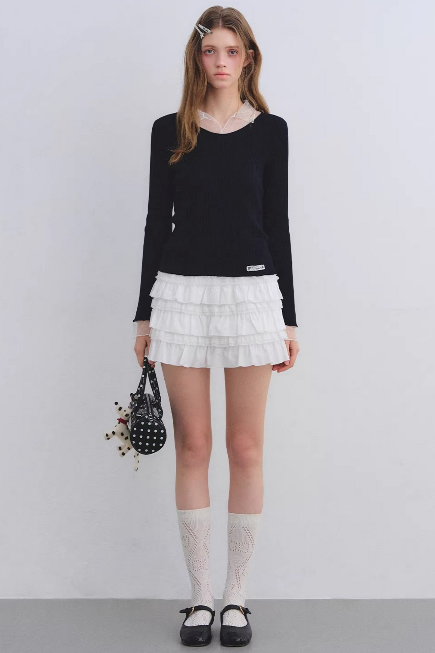 Layered Lace Patchwork Skirt