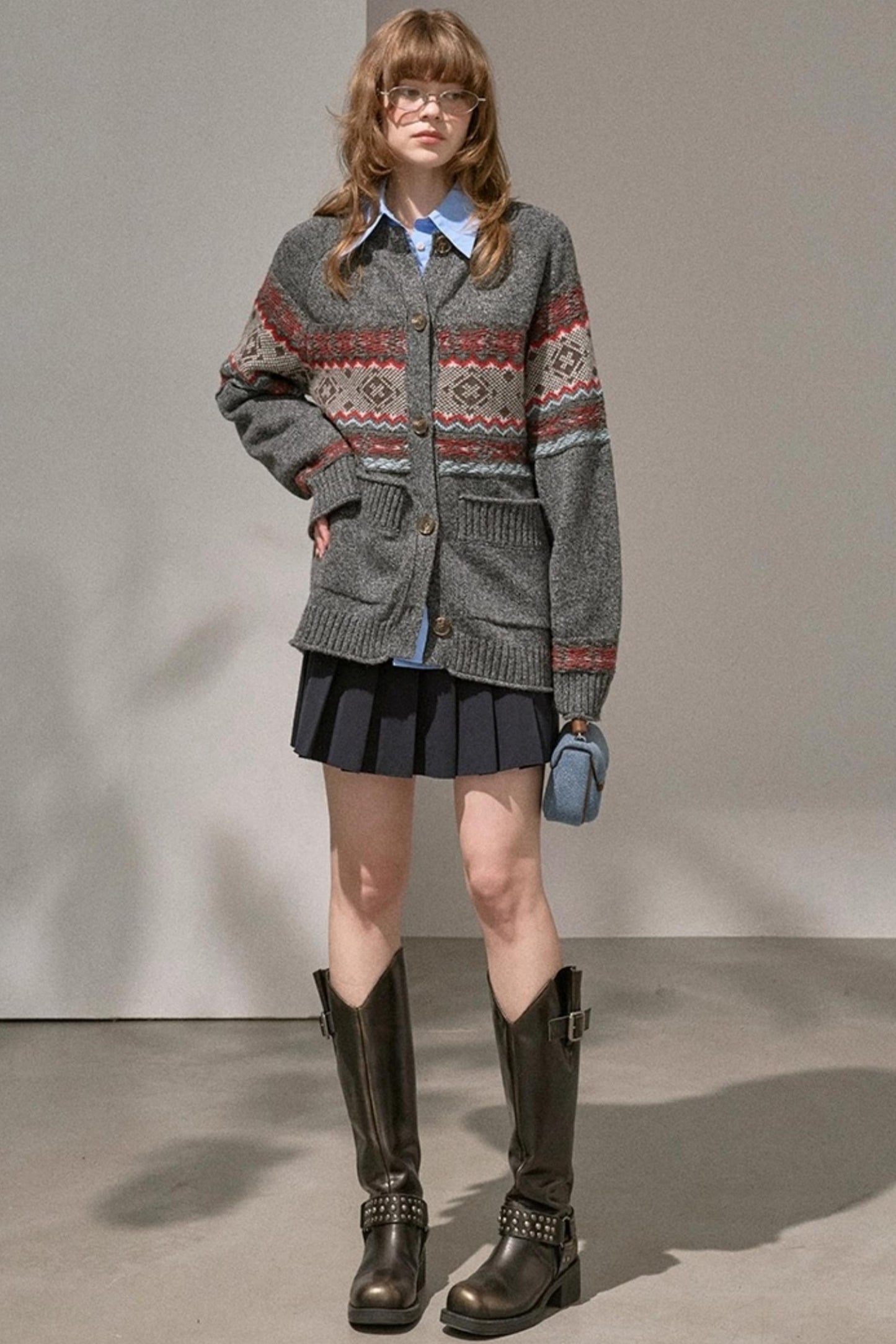 Atmospheric V-Neck Knitted Cardigan