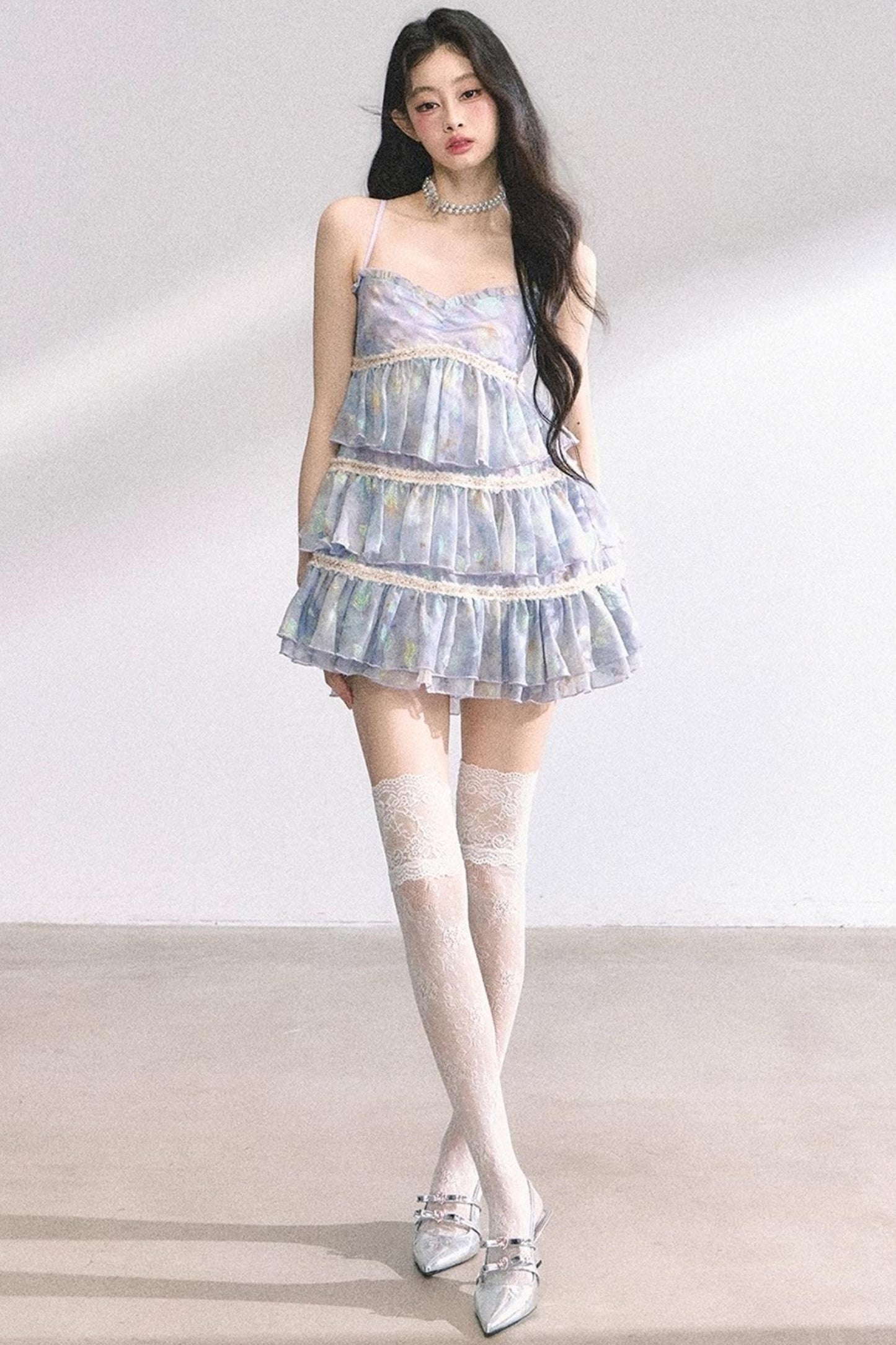 Halter Floral Elegance Dress