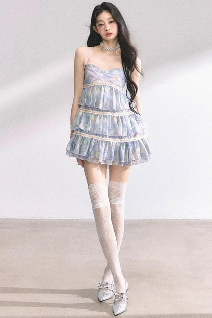 Halter Floral Elegance Dress