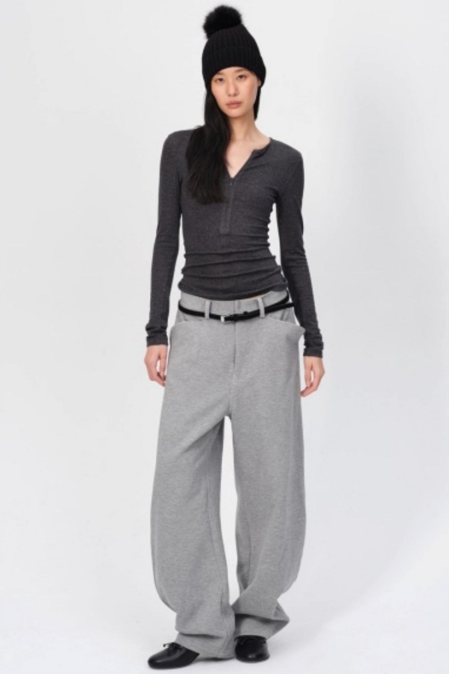 Winter Tencel Wool Slim Top