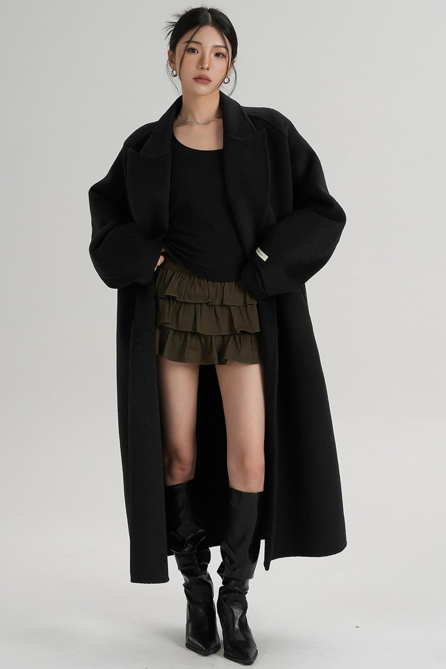 Minimalist Wool Long Jacket