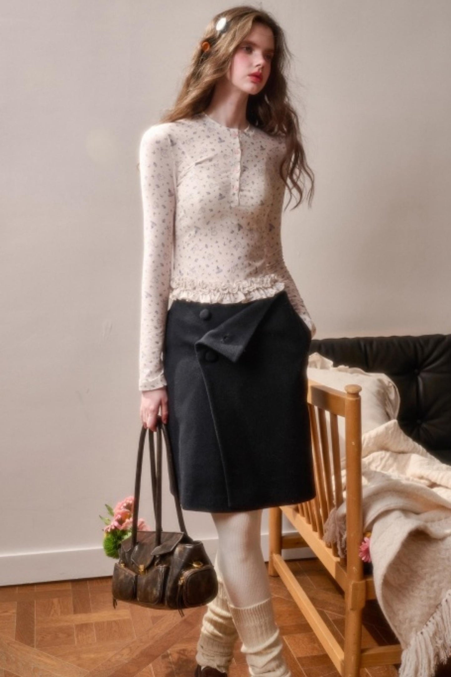 Fluffy Rabbit Lace Top