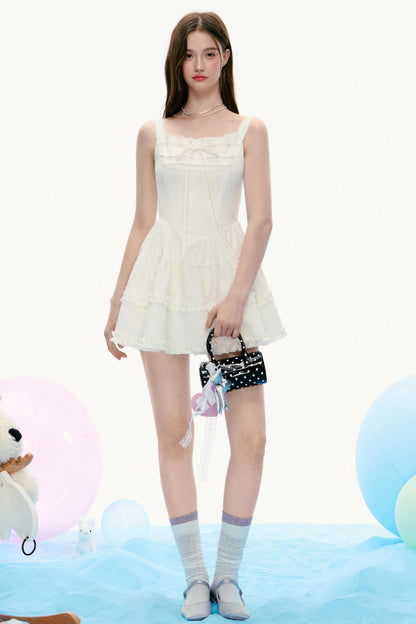 French Vintage Slim Slip Dress