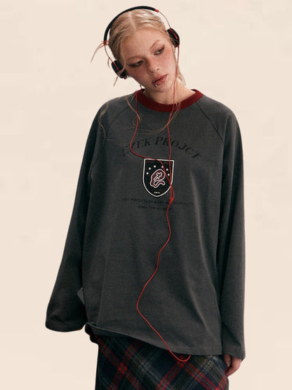 Crew Neck Long-Sleeved Sweatshirt