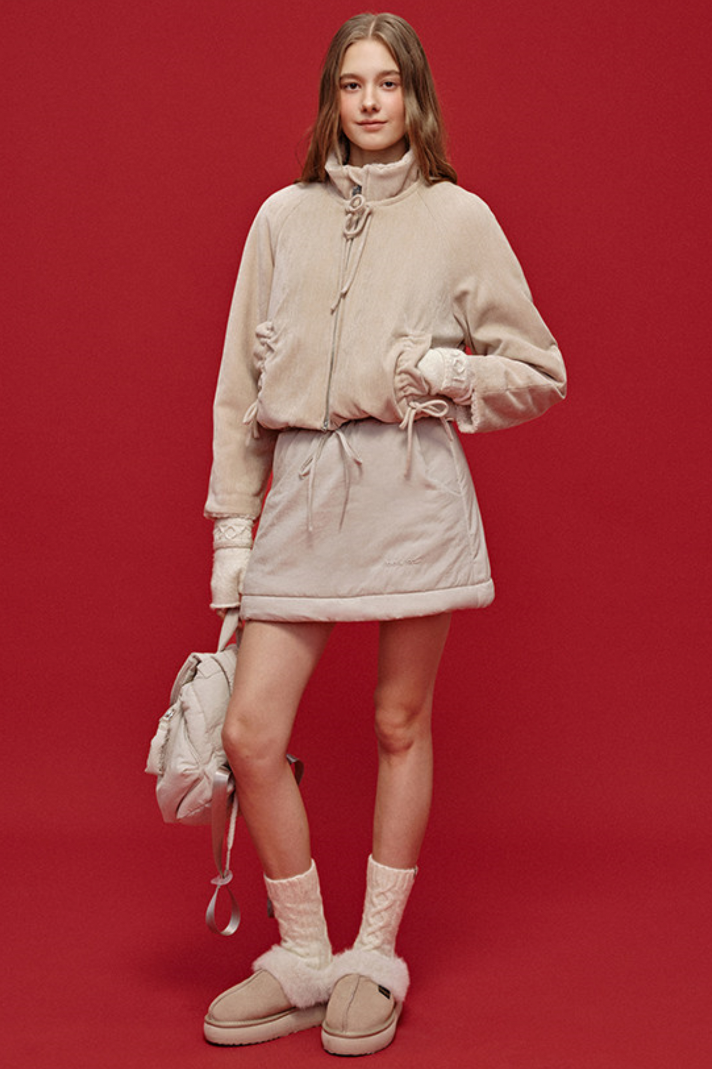 자수 퀼팅 리오셀 백팩