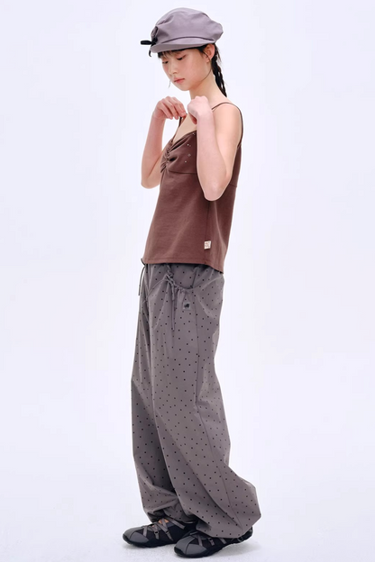 French Curved Pleated Camisole