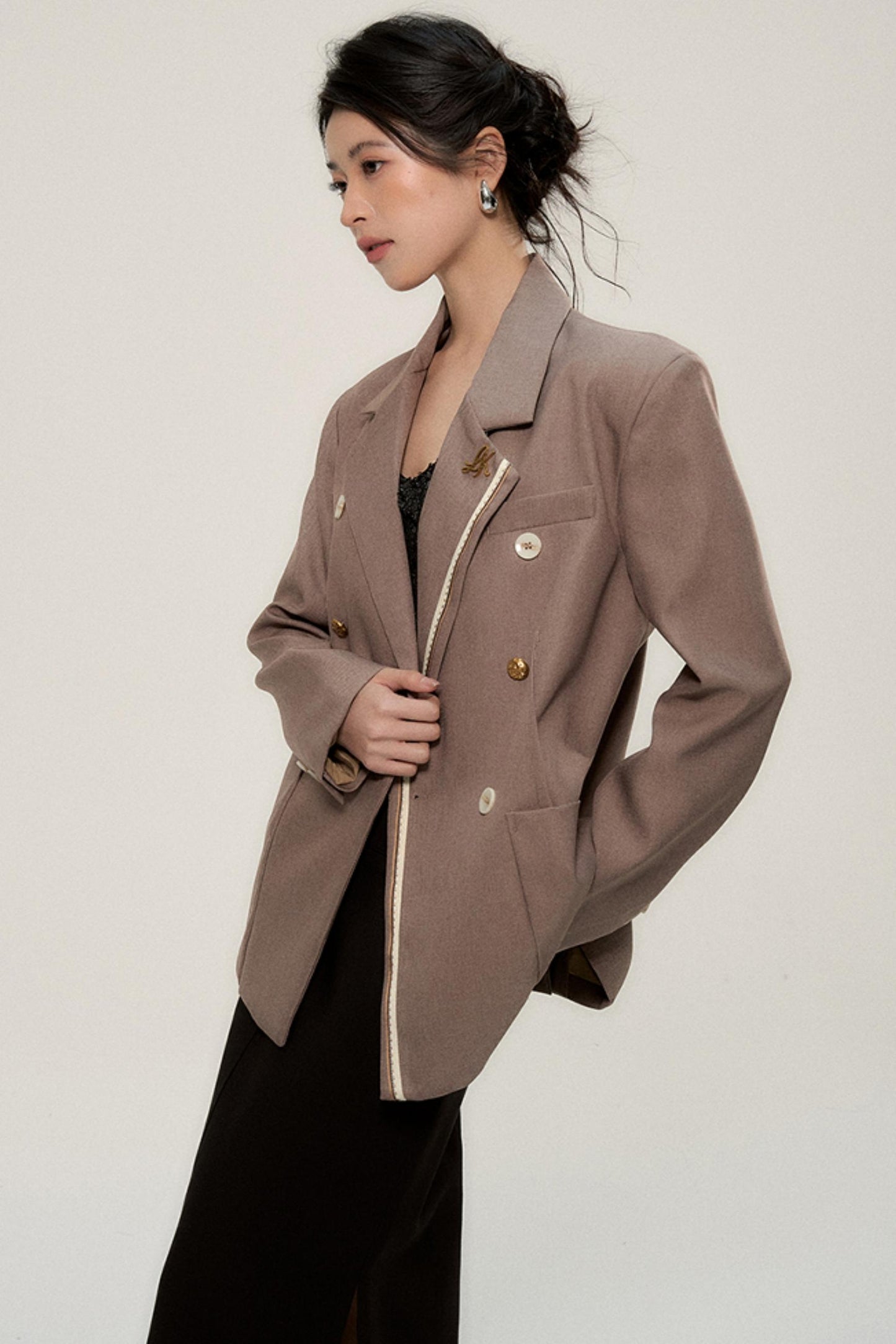 Shanghai Luxe Brown Blazer