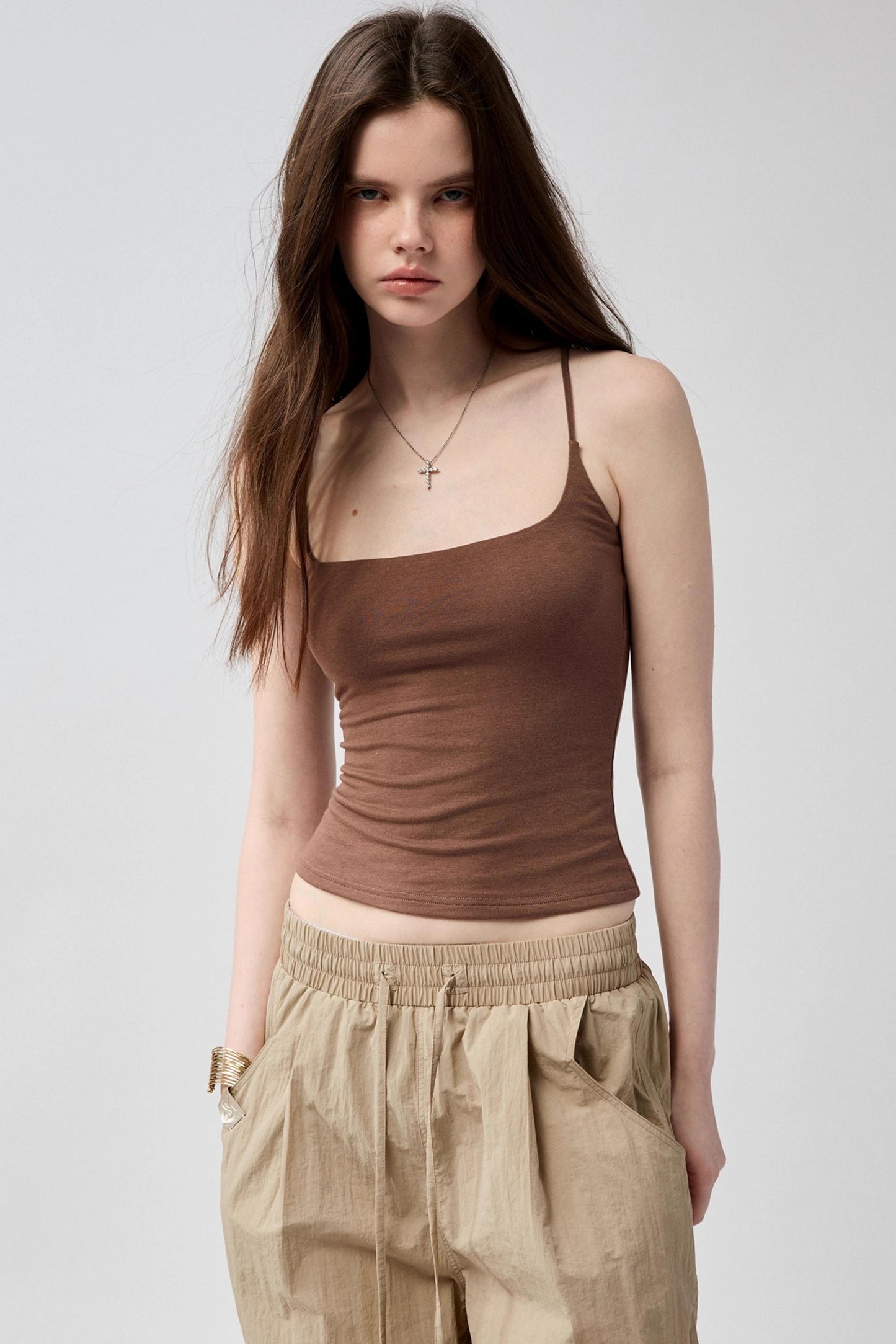 Shaped Drape Bustier Top