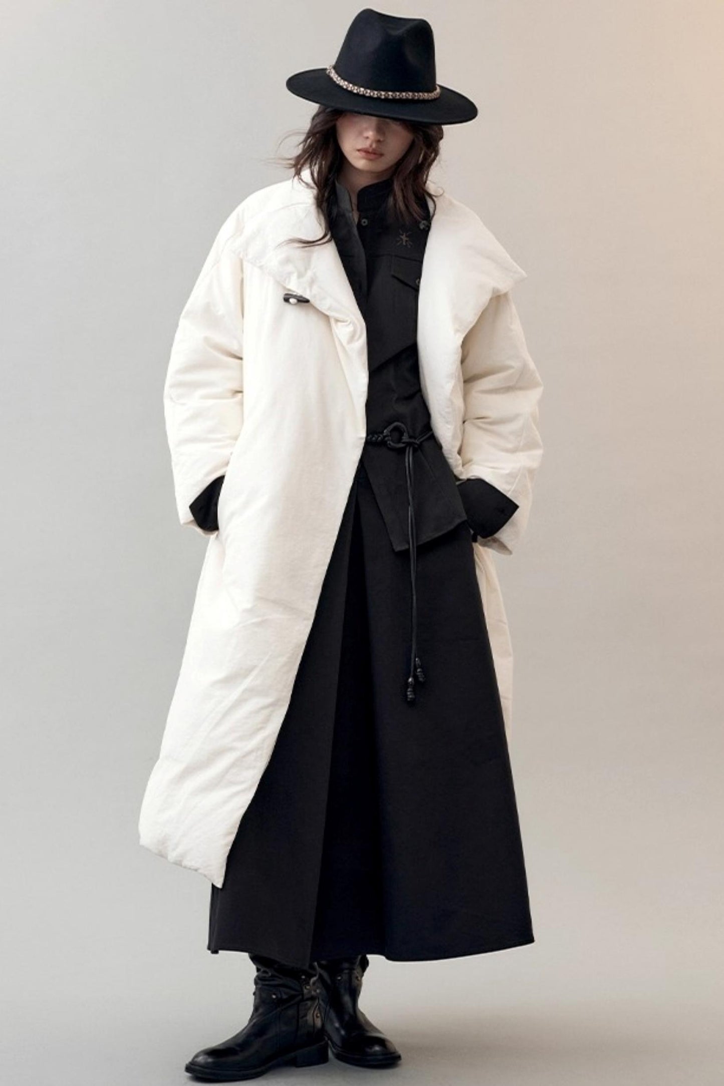 Chic Overlapping Waist Deconstructed Skirt