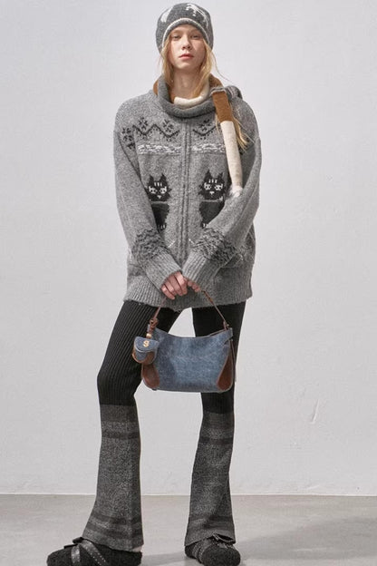 Noble Cat Knit Sweater
