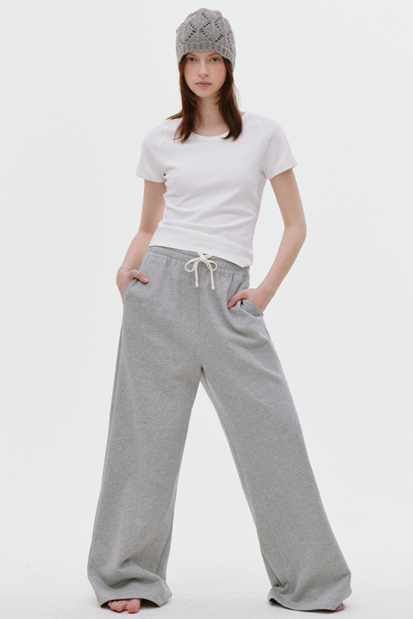Sporty Split-Leg Pants