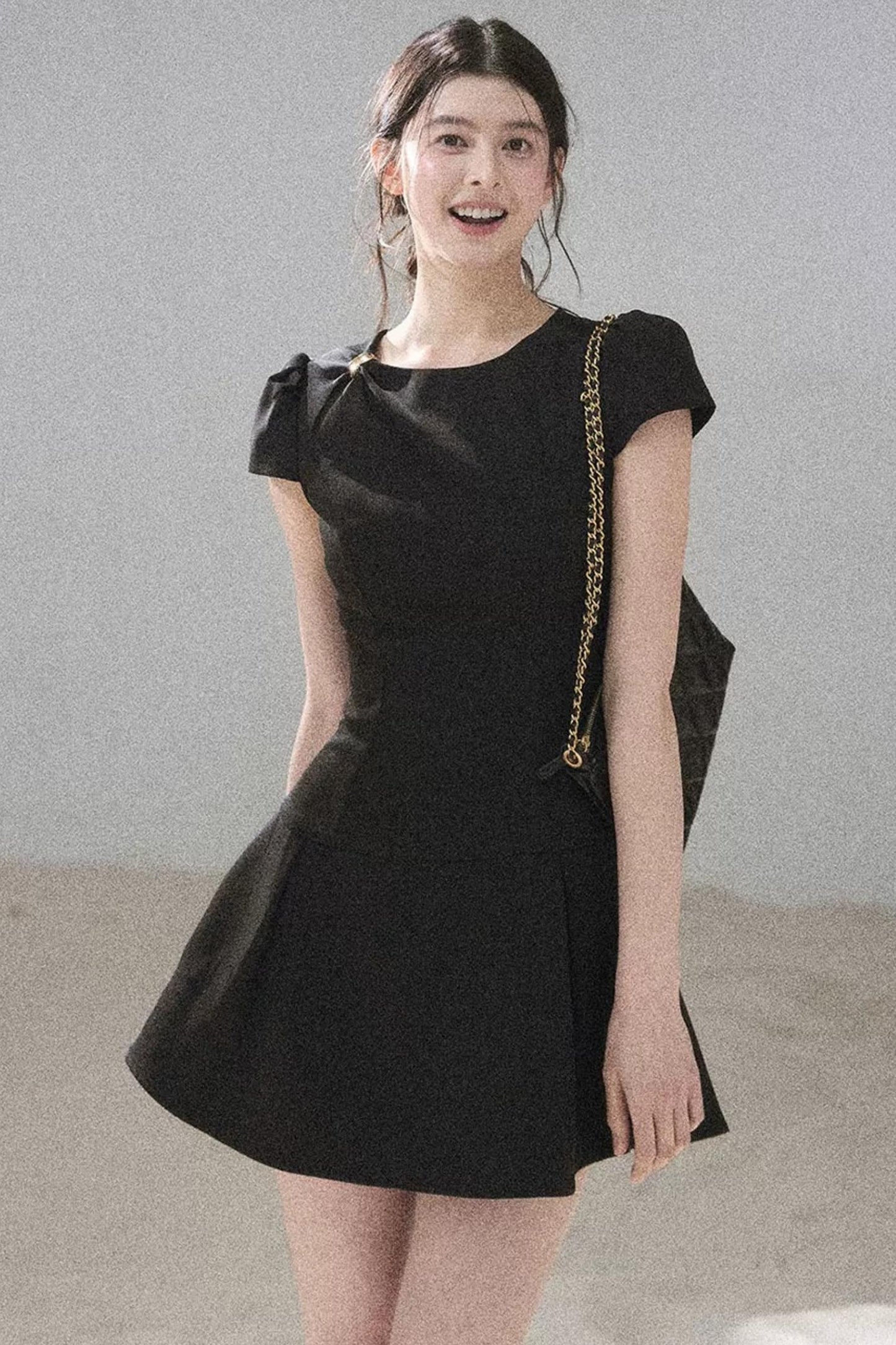 French Summer Puffy Dress