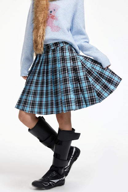 Pleated Mid-Length Skirt