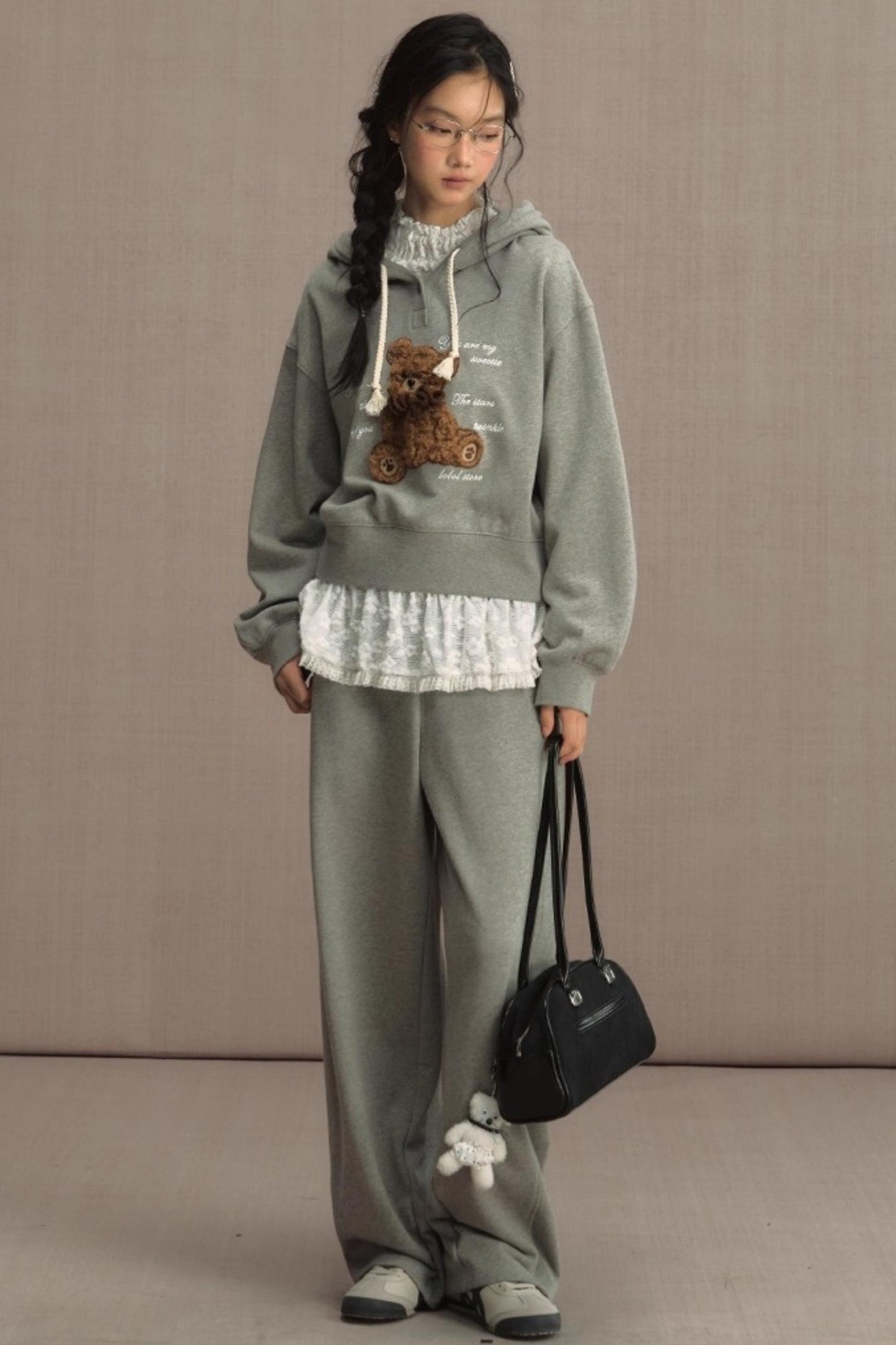 High-Waisted Knitted Wide-Leg Pants