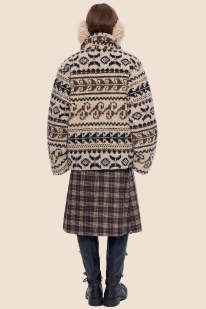 Ethnic Fleece Cotton Jacket