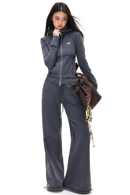 Double-Ended Zipper Jacket & Sweatpants Set-Up