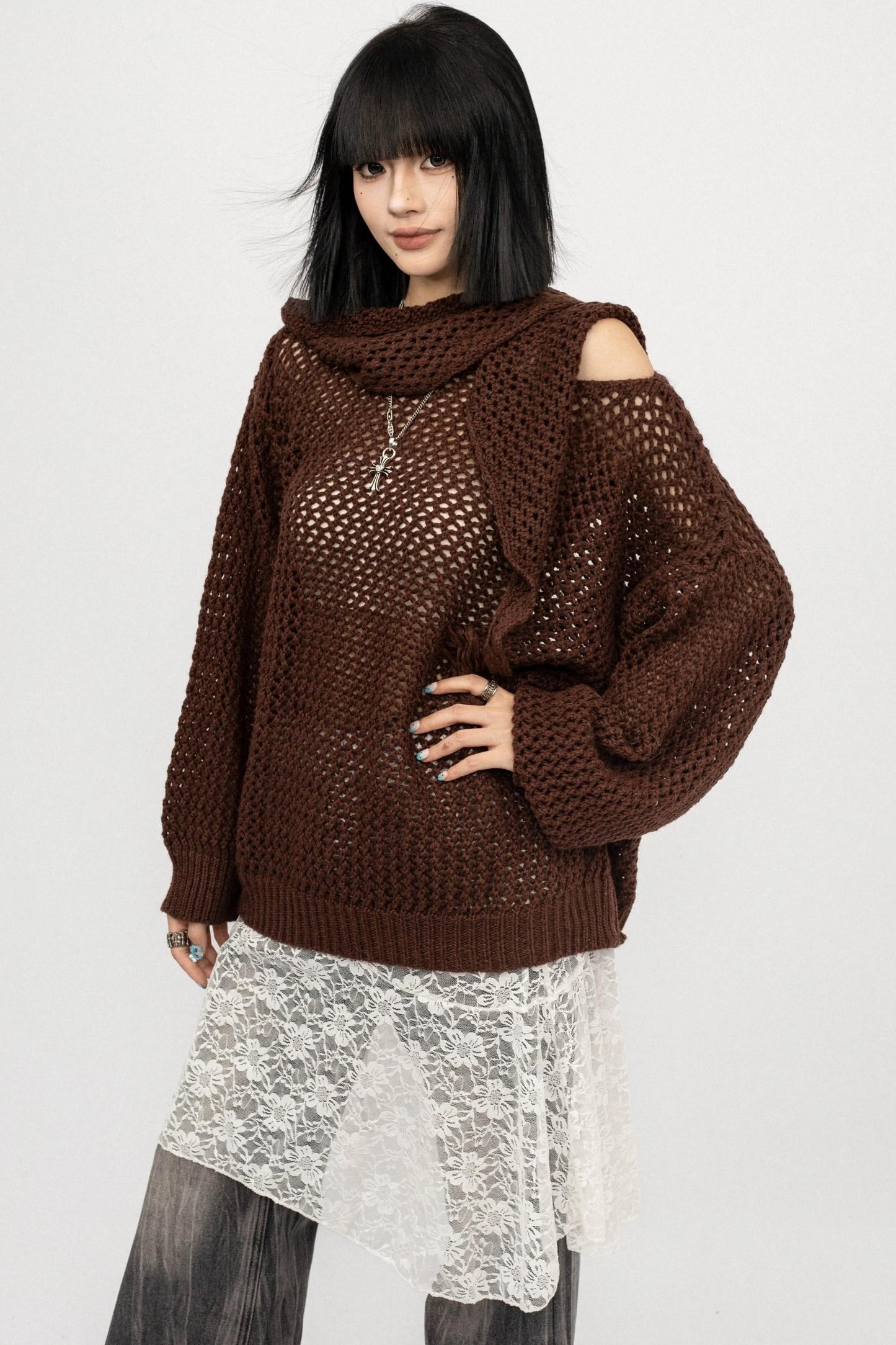 Vintage Hot Girl Knit Sweater