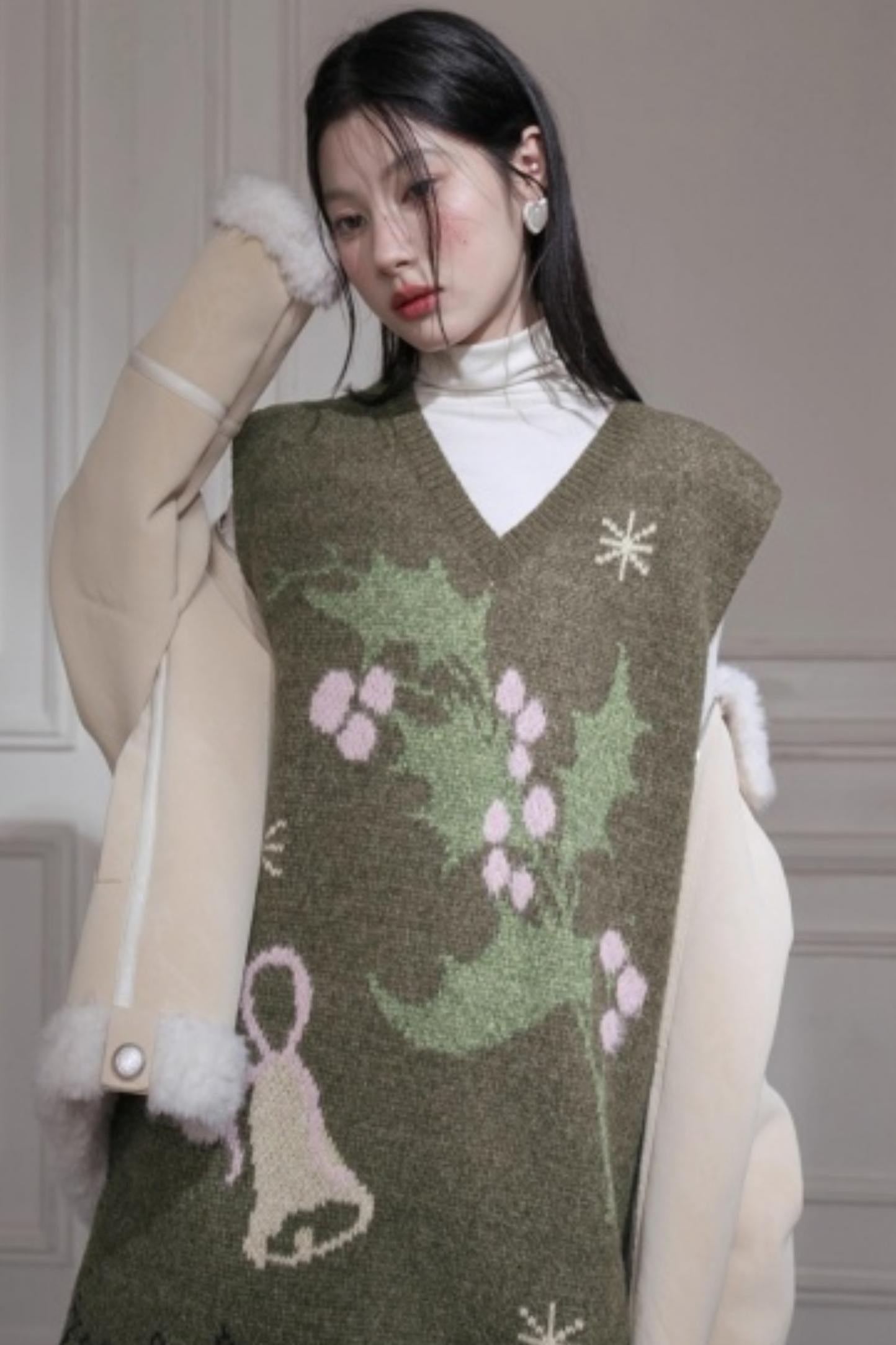 Pine Needle Knit Dress